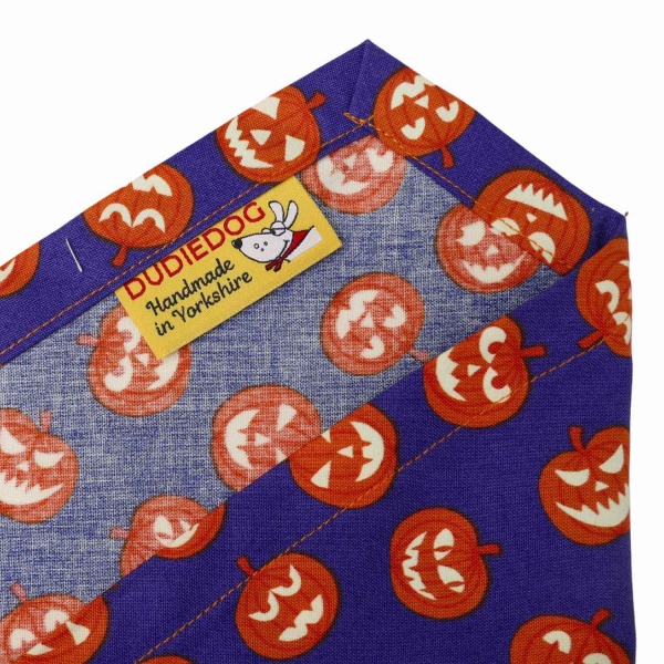 Spooky Pumpkin Halloween Dog Bandana